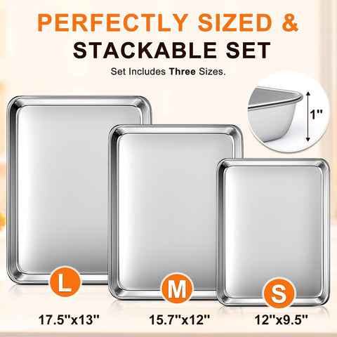Yuiicaov 15.7x12 inch sheet ideal for roasting veggies evenly.