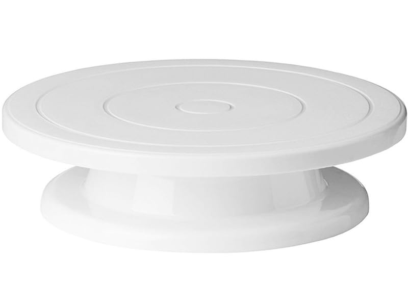 Yuixoseu cake stand 11inch rotating base offers smooth, stable decoration