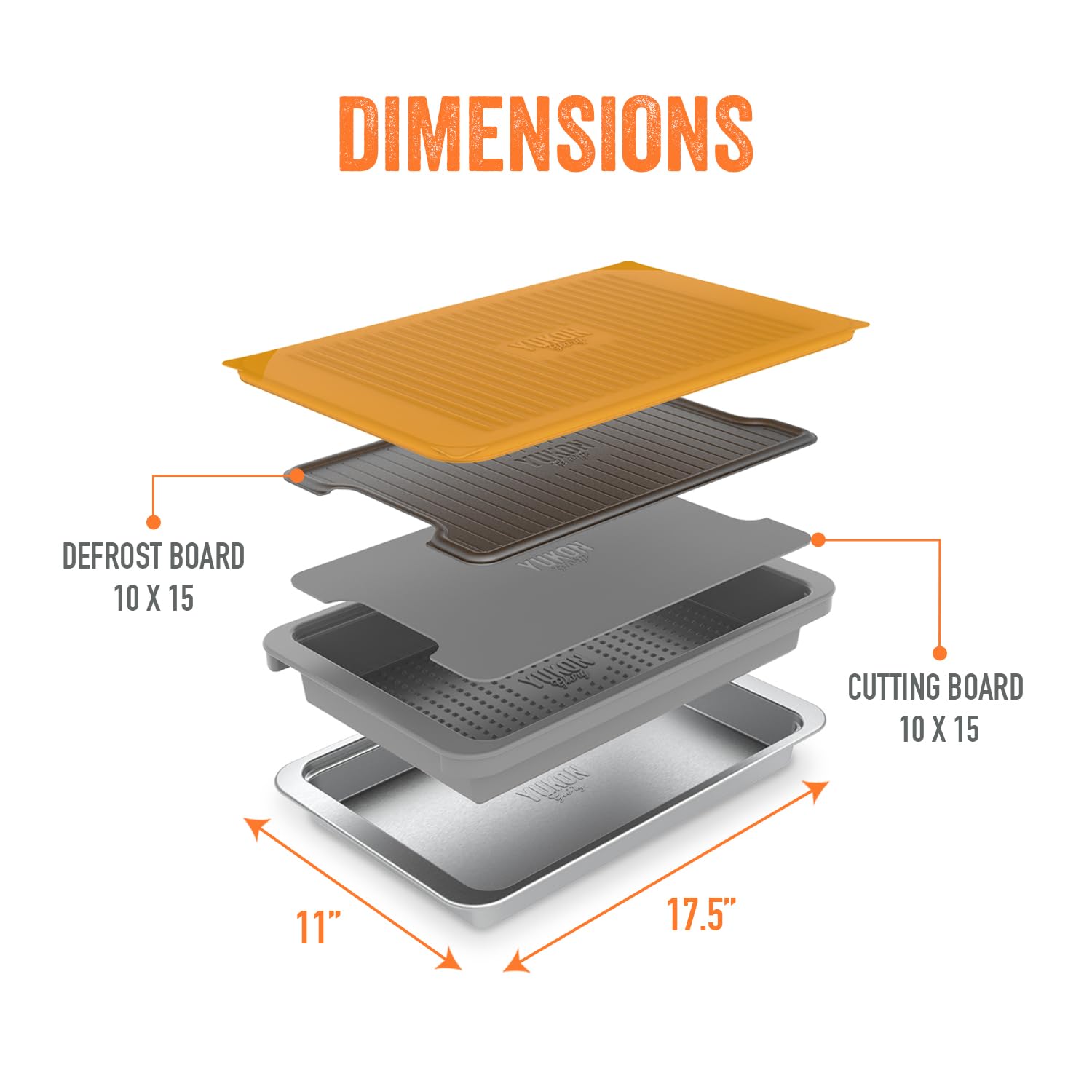 Yukon Glory Prep 'N Serve textured tray aids even marinade exposure
