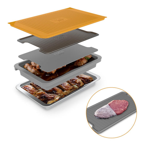 Yukon Glory Prep 'N Serve snap-on orange lid for locks and storage