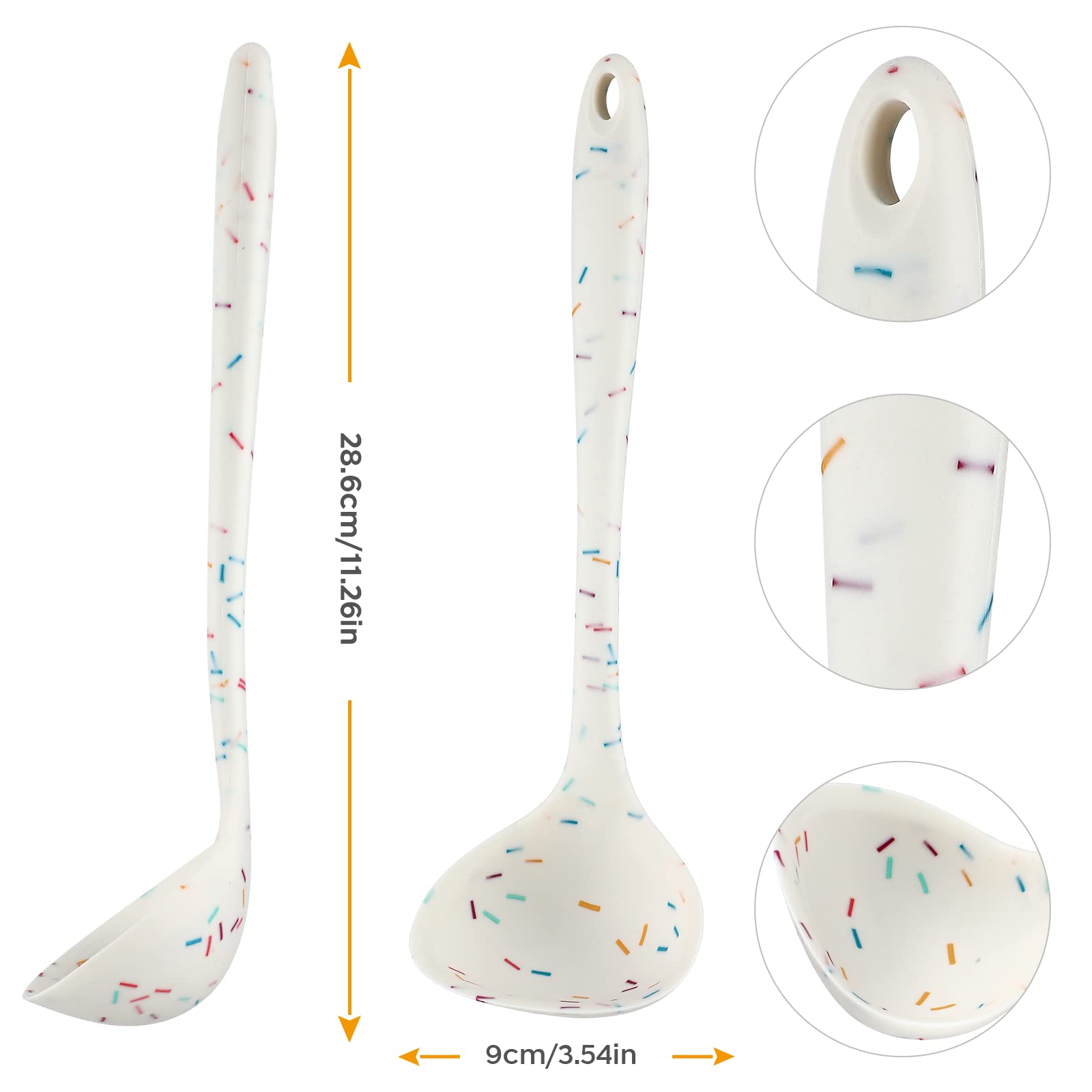 YuLohass silicone ladle dishwasher safe for easy cleanup