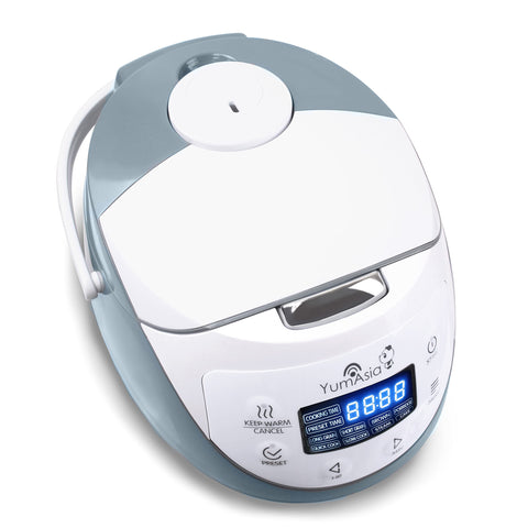 Yum Asia Panda Mini Rice Cooker detachable cord for simple storage.