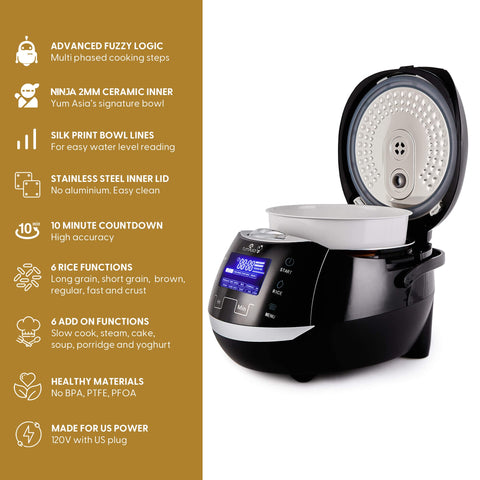 Yum Asia Sakura Motouch panel for precise, user-friendly multi-function cooking.