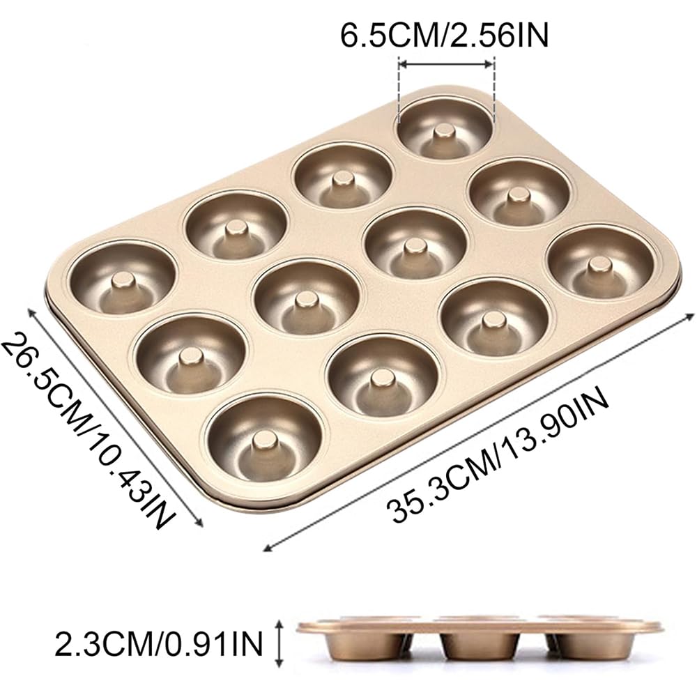 Yumatouch donut pan close-up highlights durable nonstick coating for easy release