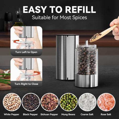 Yumcian grinder LED light in action for accurate sprinkling