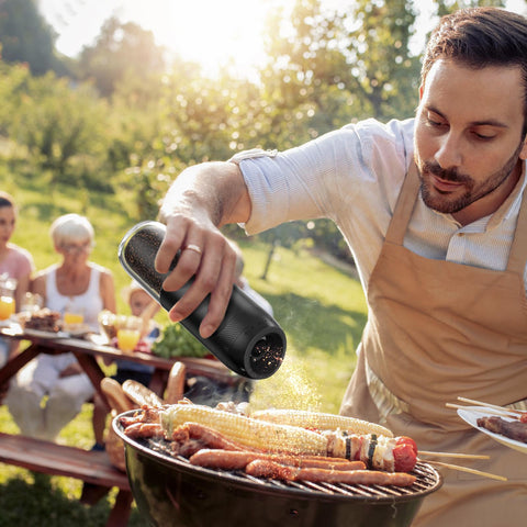 Yumcook gravity grinder set two-pack shows convenient kitchen duo