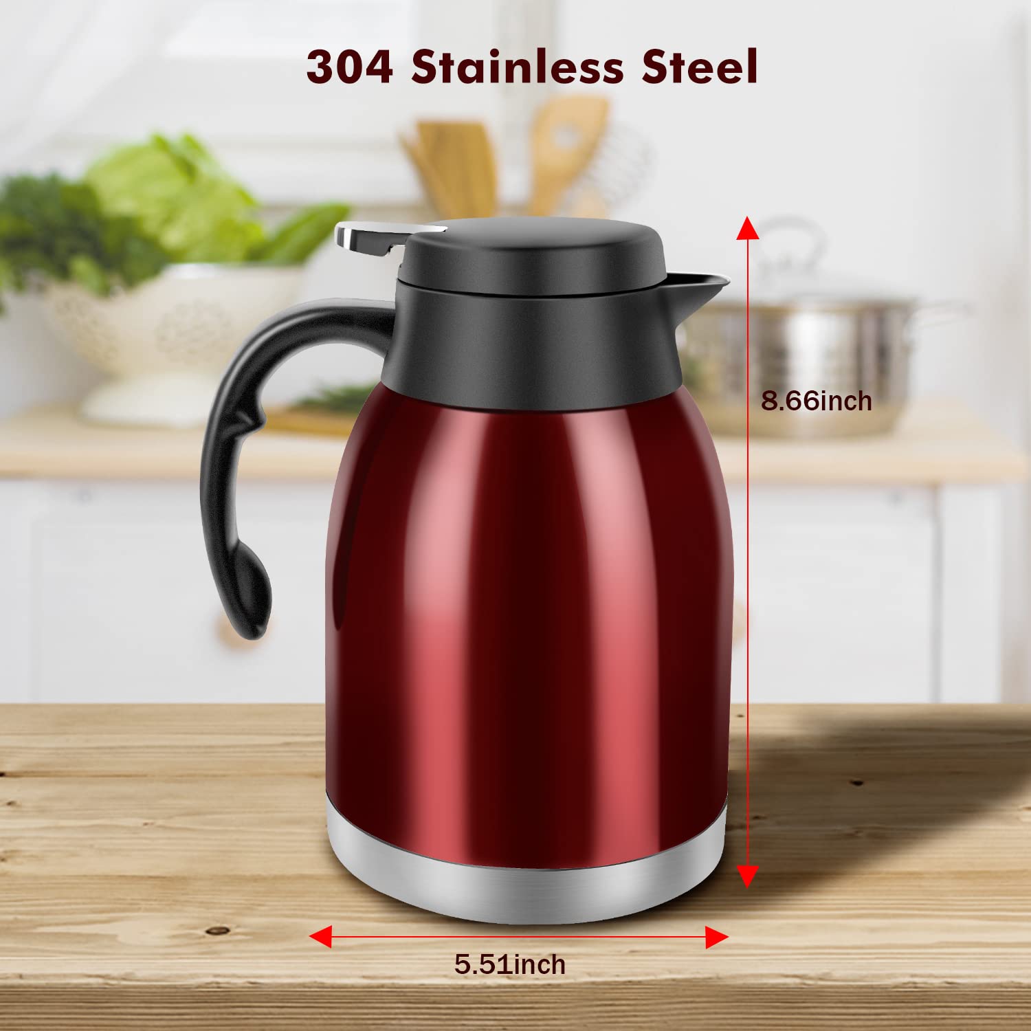 Yummy Sam carafe handle pour for easy one-handed serving
