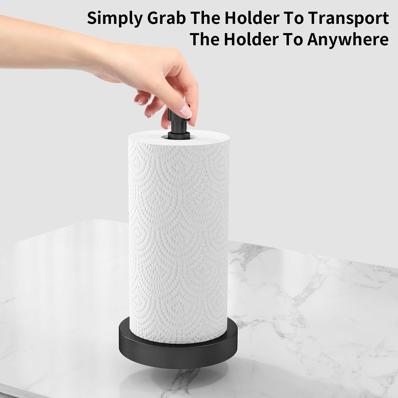 YUMORE non-slip pads keep towel holder steady during use.