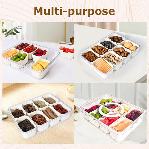 YUMUN Snackle Box airtight lid preserves freshness and prevents flavor mixing