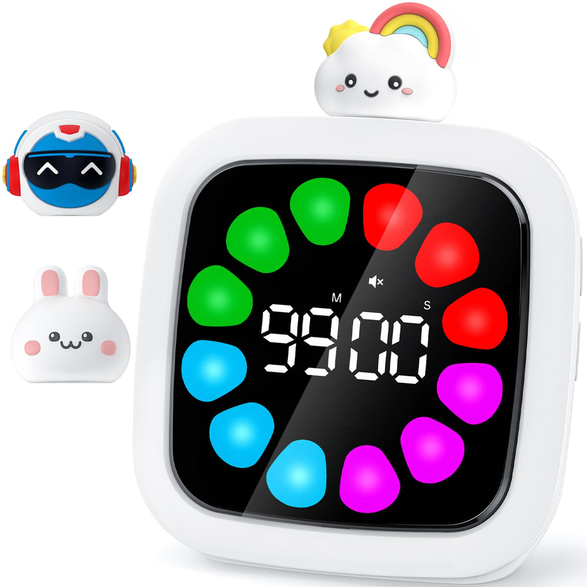 Yunbaoit digital visual timer with kids display helps track study time visually
