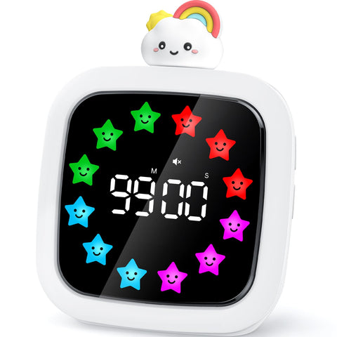 Yunbaoit digital visual timer for kids with color blocks guiding focus