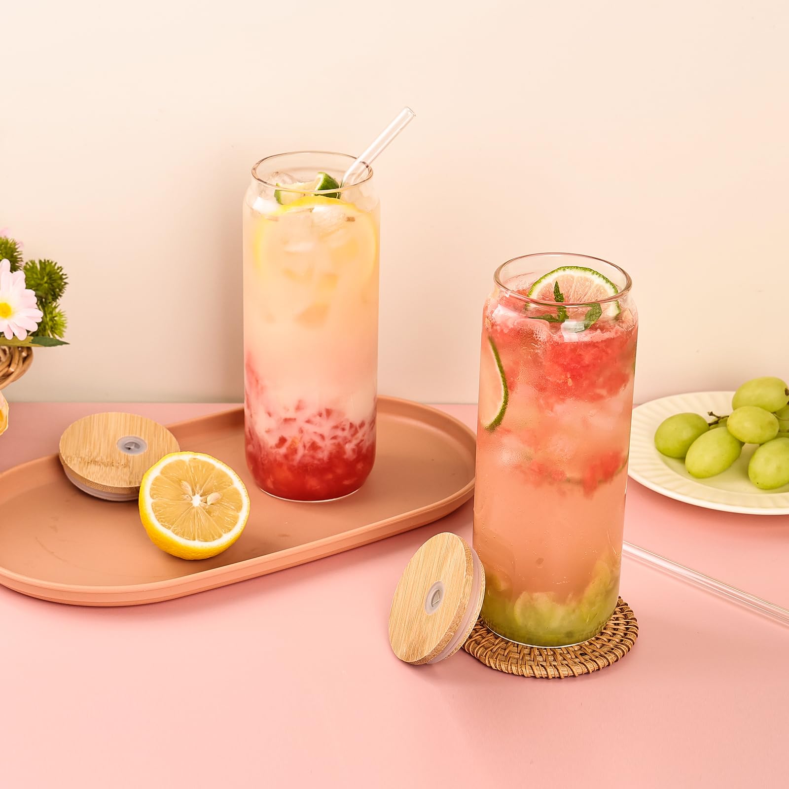 YUNCANG dishwasher-safe glasses maintain clarity after multiple cycles.