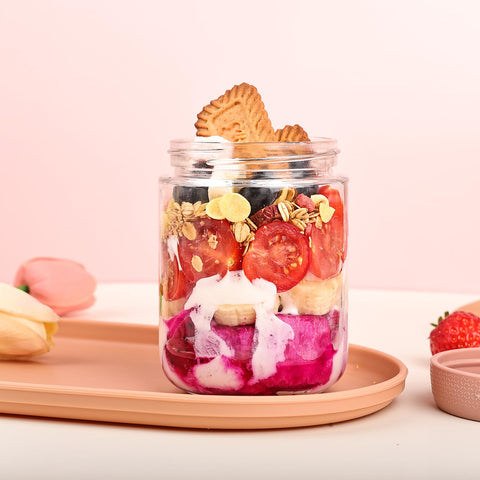 YUNCANG stackable design saves fridge and pantry space during weekly meal prep.