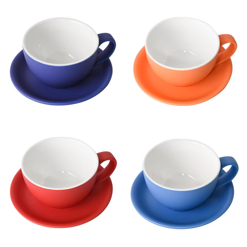 Yundu latte art-ready cup with saucer for foam art