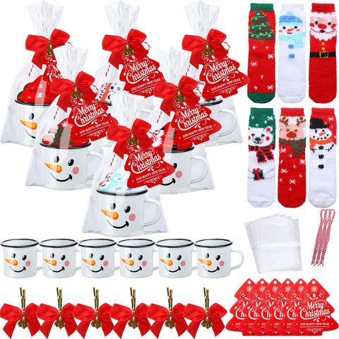 Yungyan Christmas mug and socks gift set packaging ready for gifting
