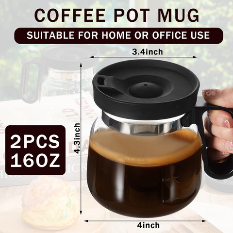 Yungyan two-tone clear black design mug on a desk