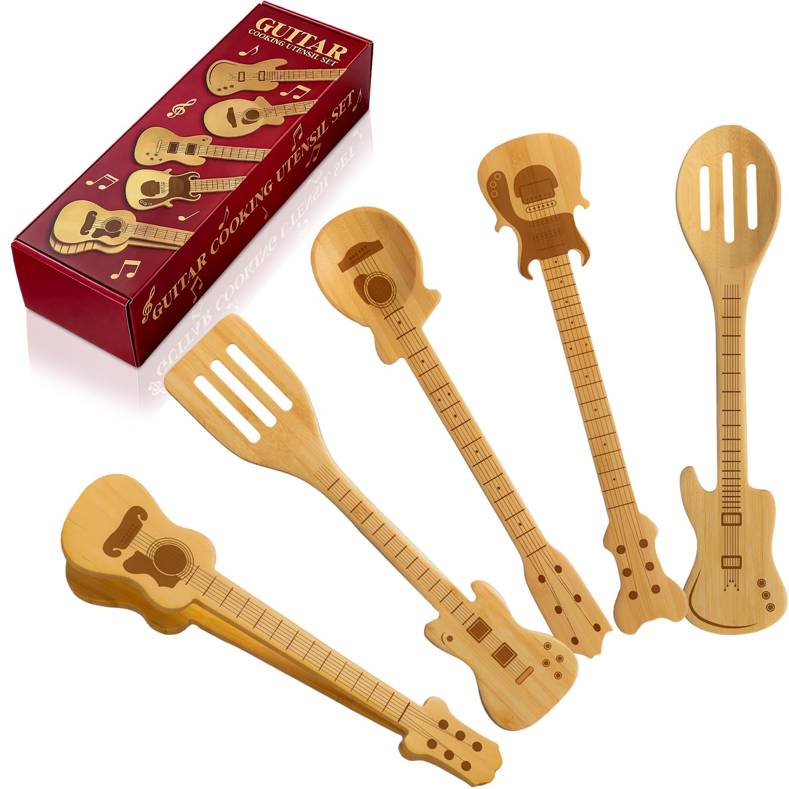 Yungyan guitar-shaped spatulas set for stylish cooking and easy serving
