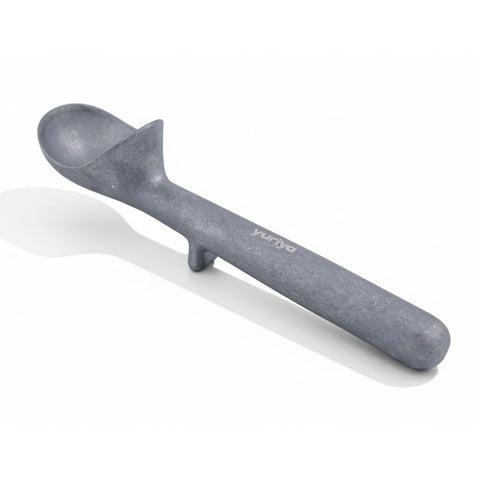 Yuriya aluminum ice cream scoop with ergonomic one-piece design for easy serving.
