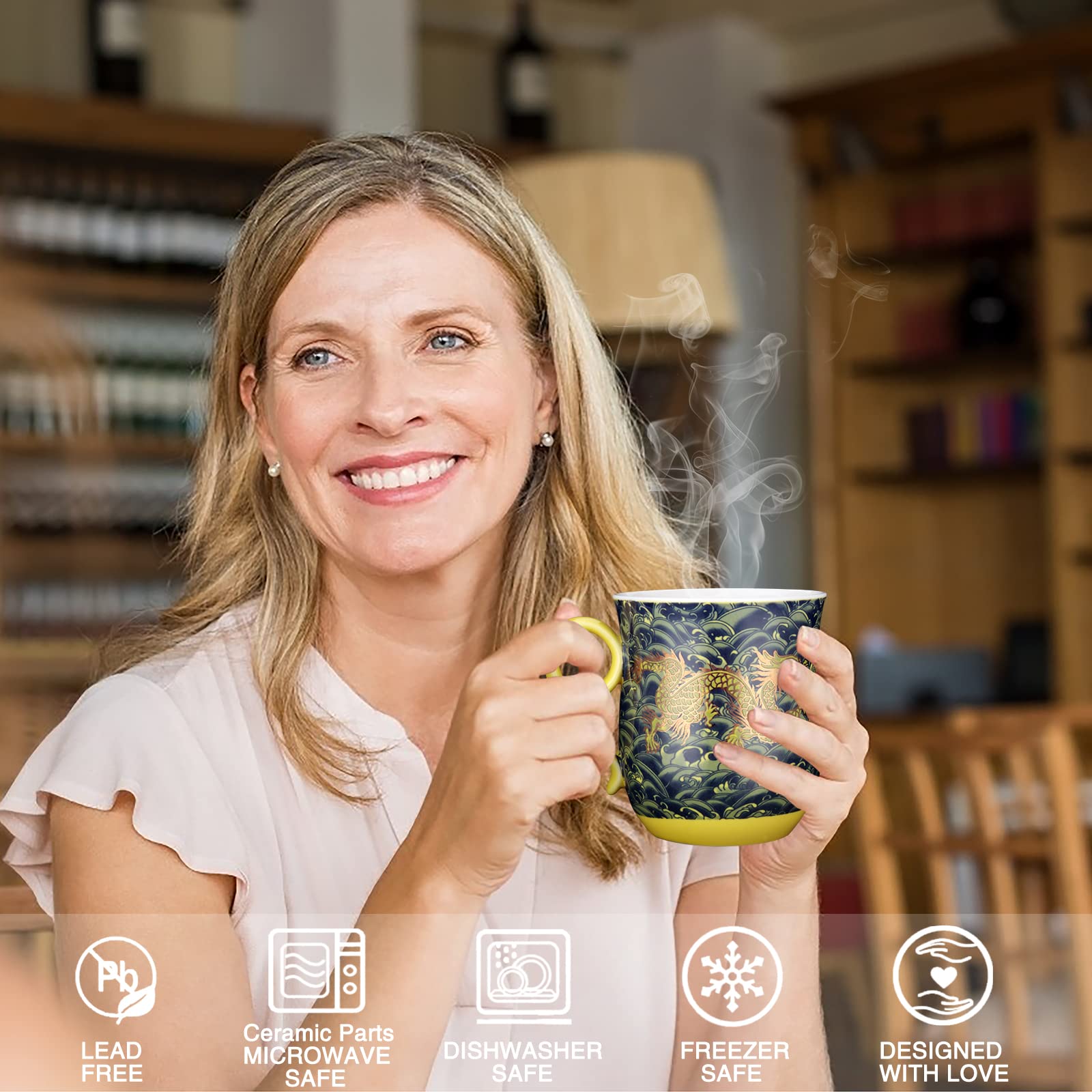 YURROAD 400ml capacity ideal for a personal tea break at home or office.