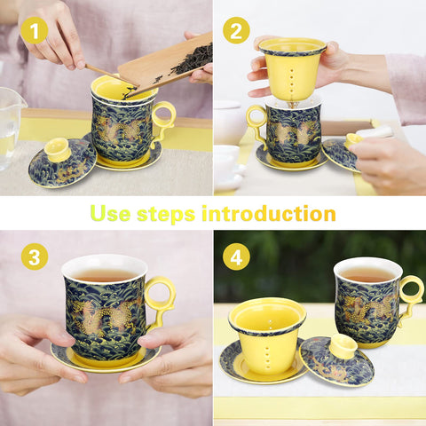 YURROAD saucer keeps the infuser clean and surfaces tidy.