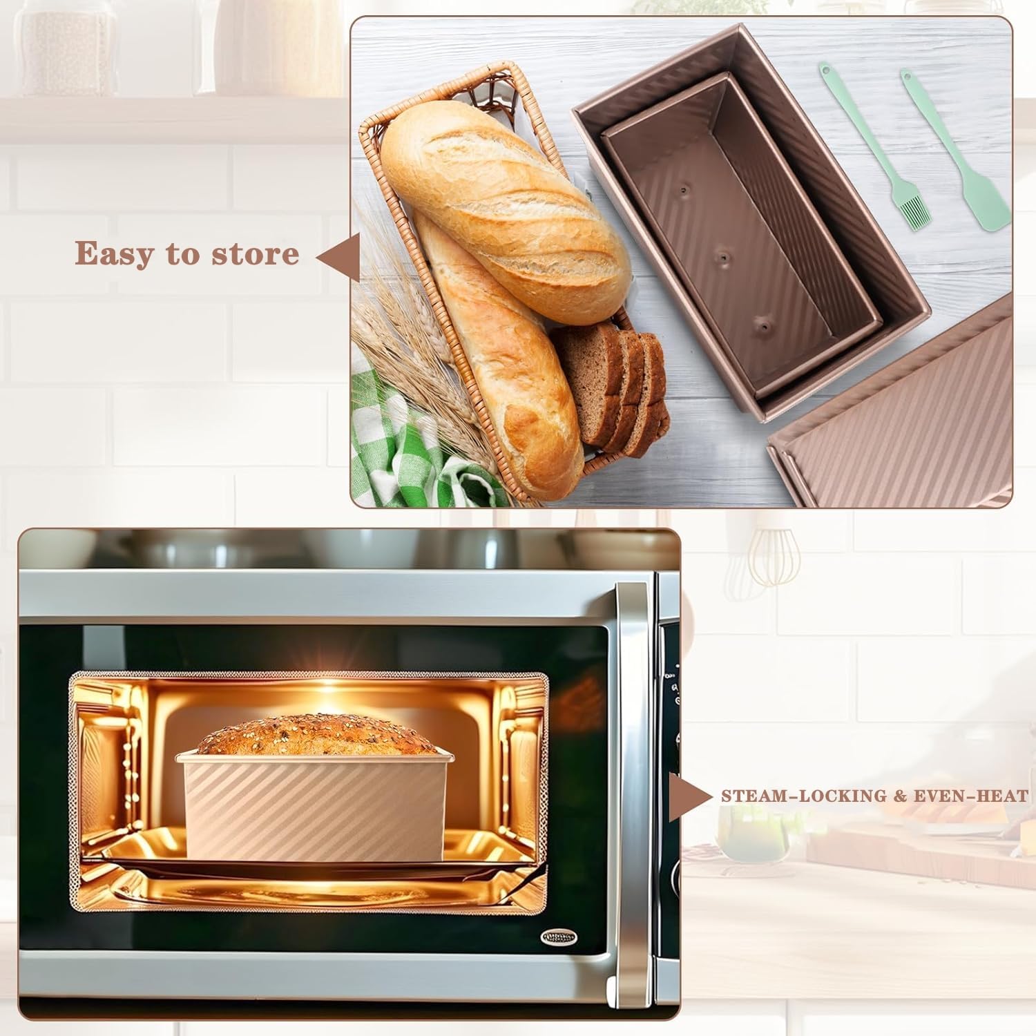 YURTKUMAS 0.8 lb loaf pan compact for single-person baking
