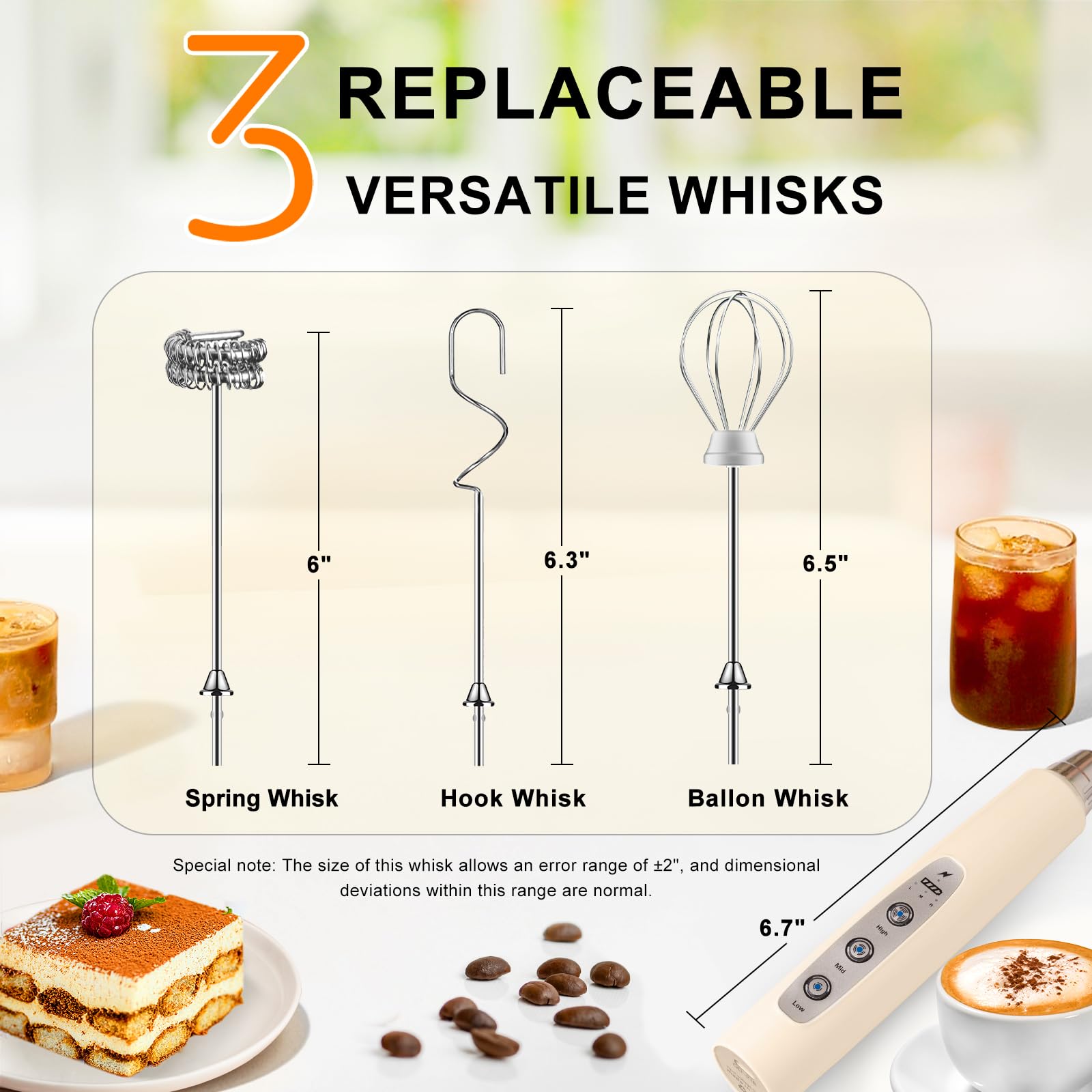 YUSWKO frother foaming milk in cup for café-style foam