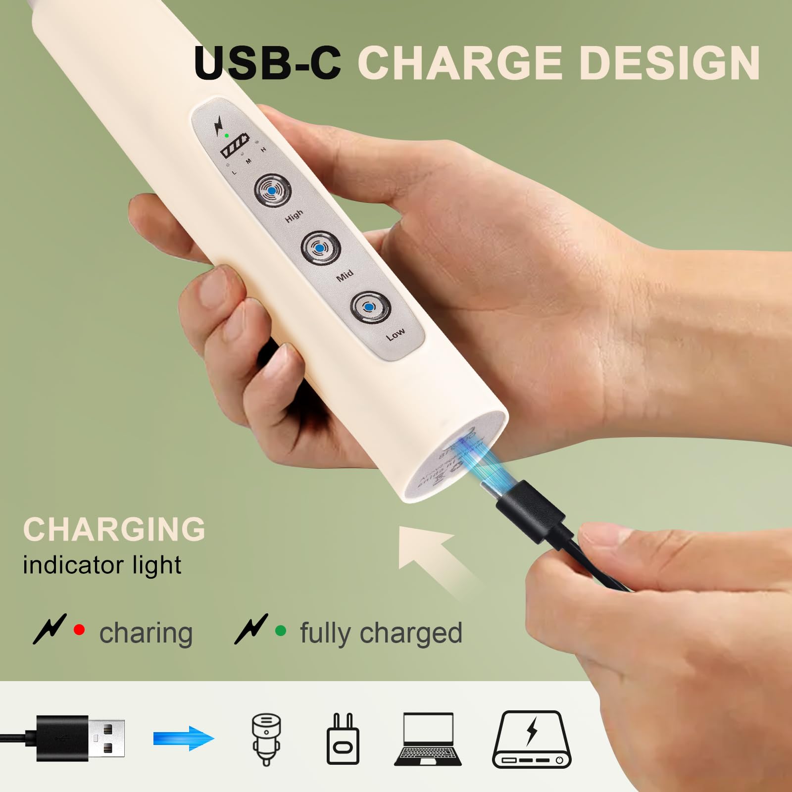 Close-up of YUSWKO frother heads detachable for versatile whisking