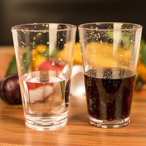 YUYUHUA classic-looking straight-wall glass complements any table setting.