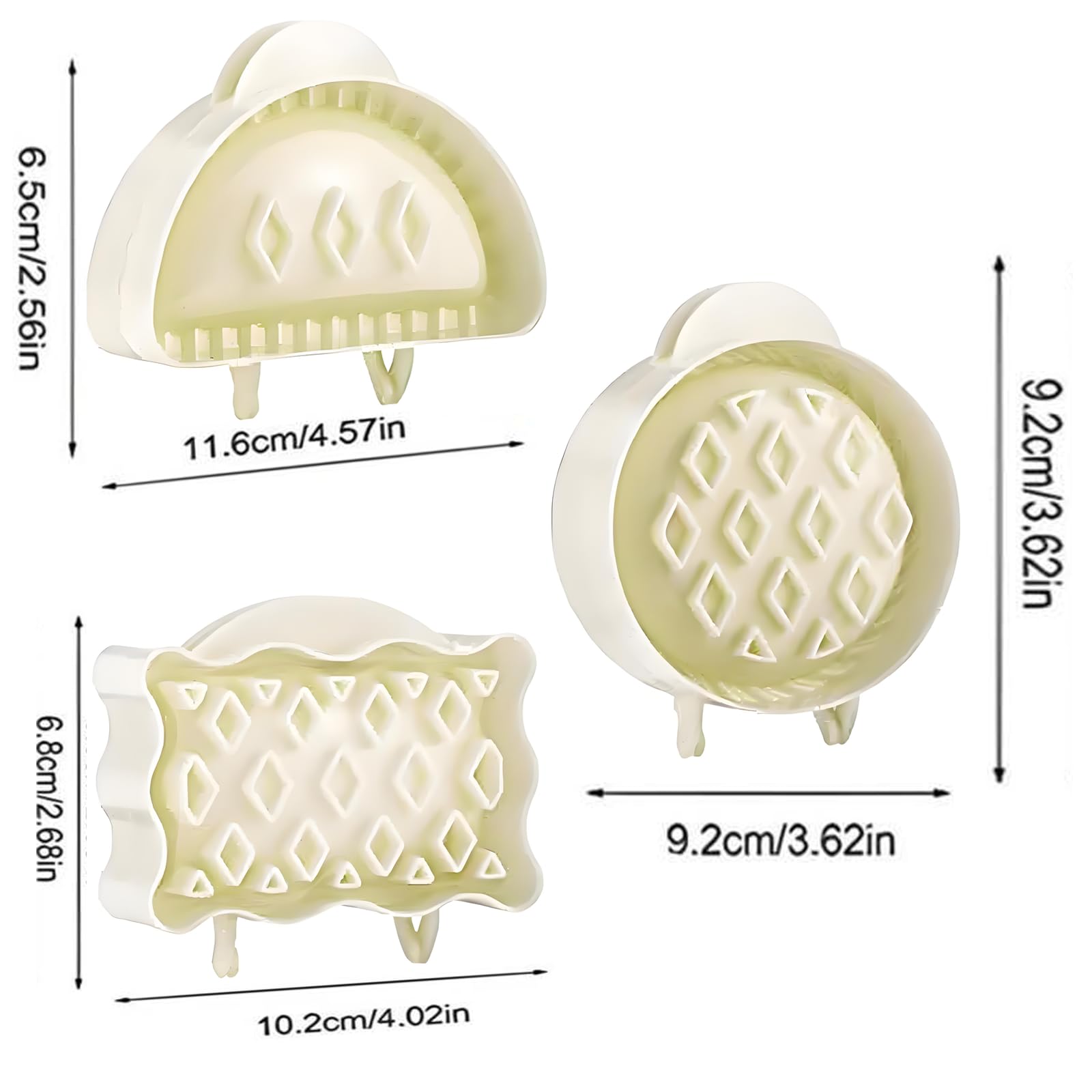 YUZHANGTONG dough presser pocket mold with hinge helps seal pies neatly.