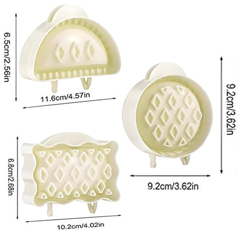 YUZHANGTONG dough presser pocket mold with hinge helps seal pies neatly.
