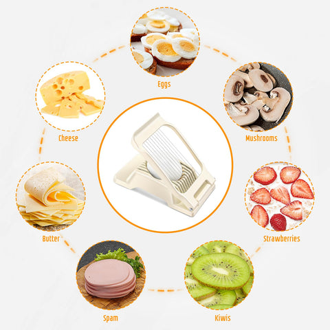 Yuzxaun Egg Slicer: aluminium base view showing sturdy construction.