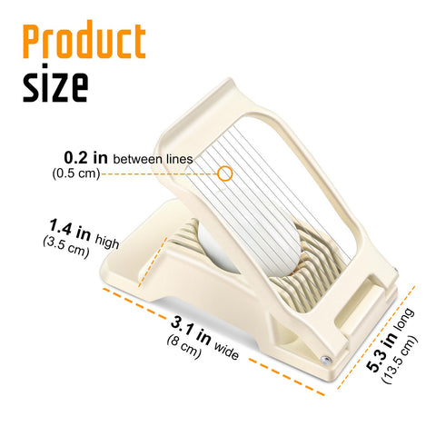 Yuzxaun Egg Slicer: multi-use capability with strawberries and kiwis.