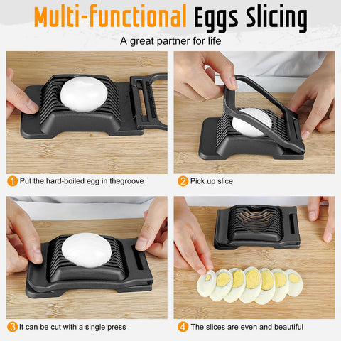 Yuzxaun slicer's non-slip base stays steady on the counter.