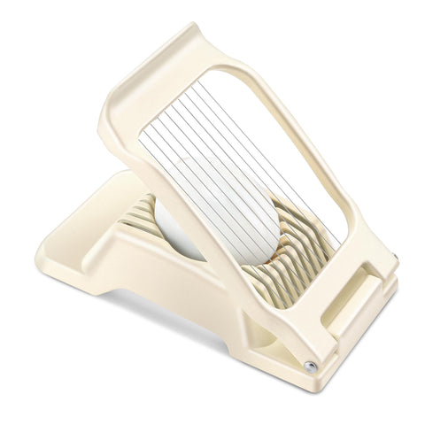 Yuzxaun Egg Slicer: stainless steel wire close-up for precise egg cuts.