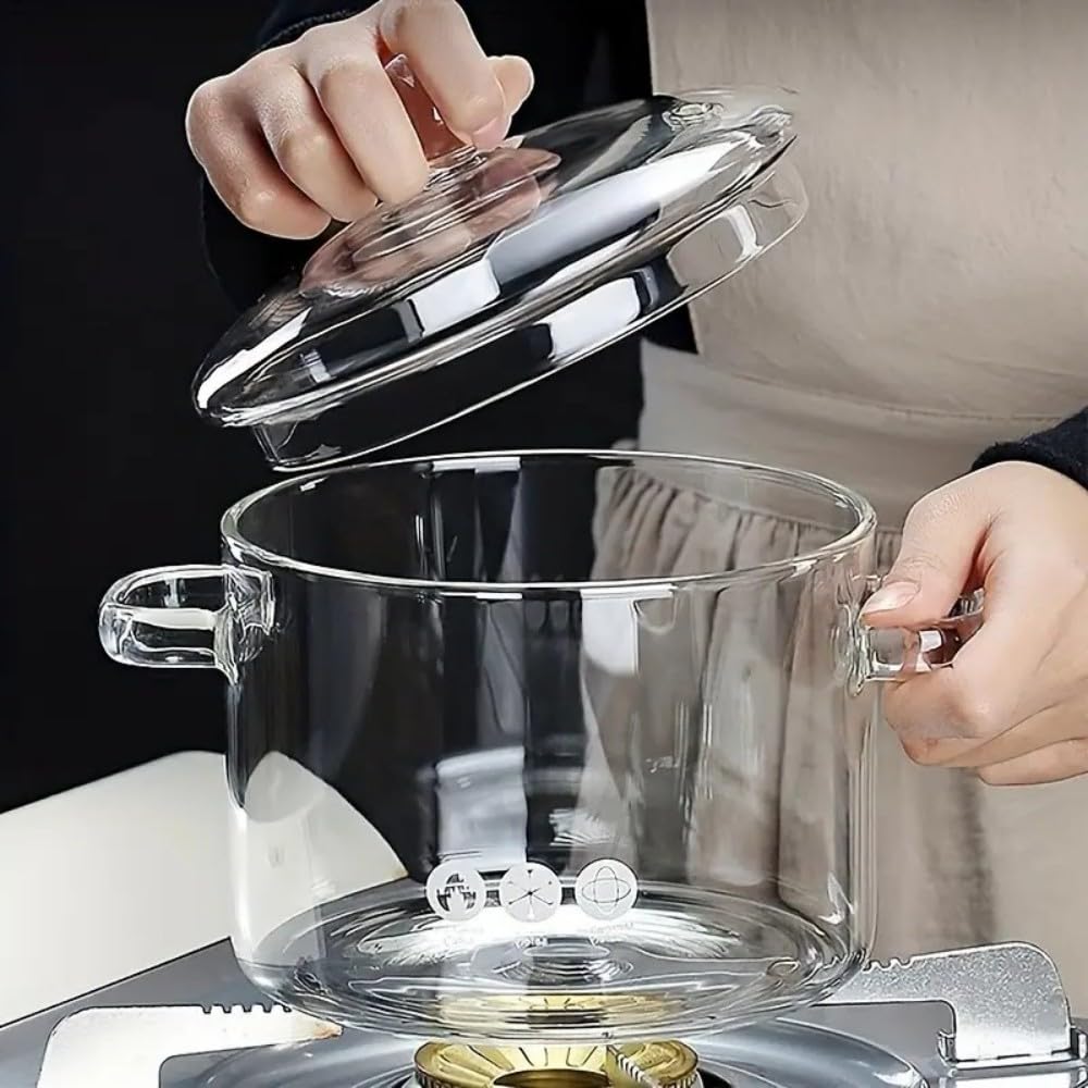 Yvsay stovetop compatible glass pot designed for versatile kitchen use