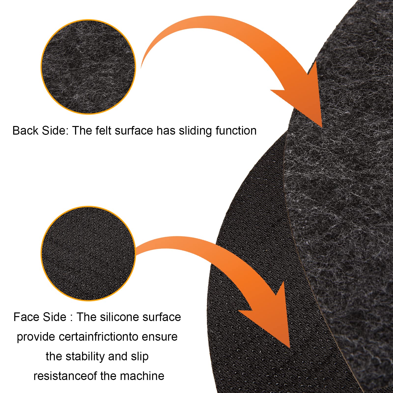 Yxmeiguo oval mat measures 17.75 by 11.75 inches for 6-8 qt cookers.