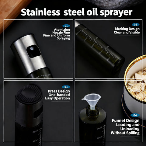 YxoMngHo glass bottle ensures food-grade safety and clean tasting oil.