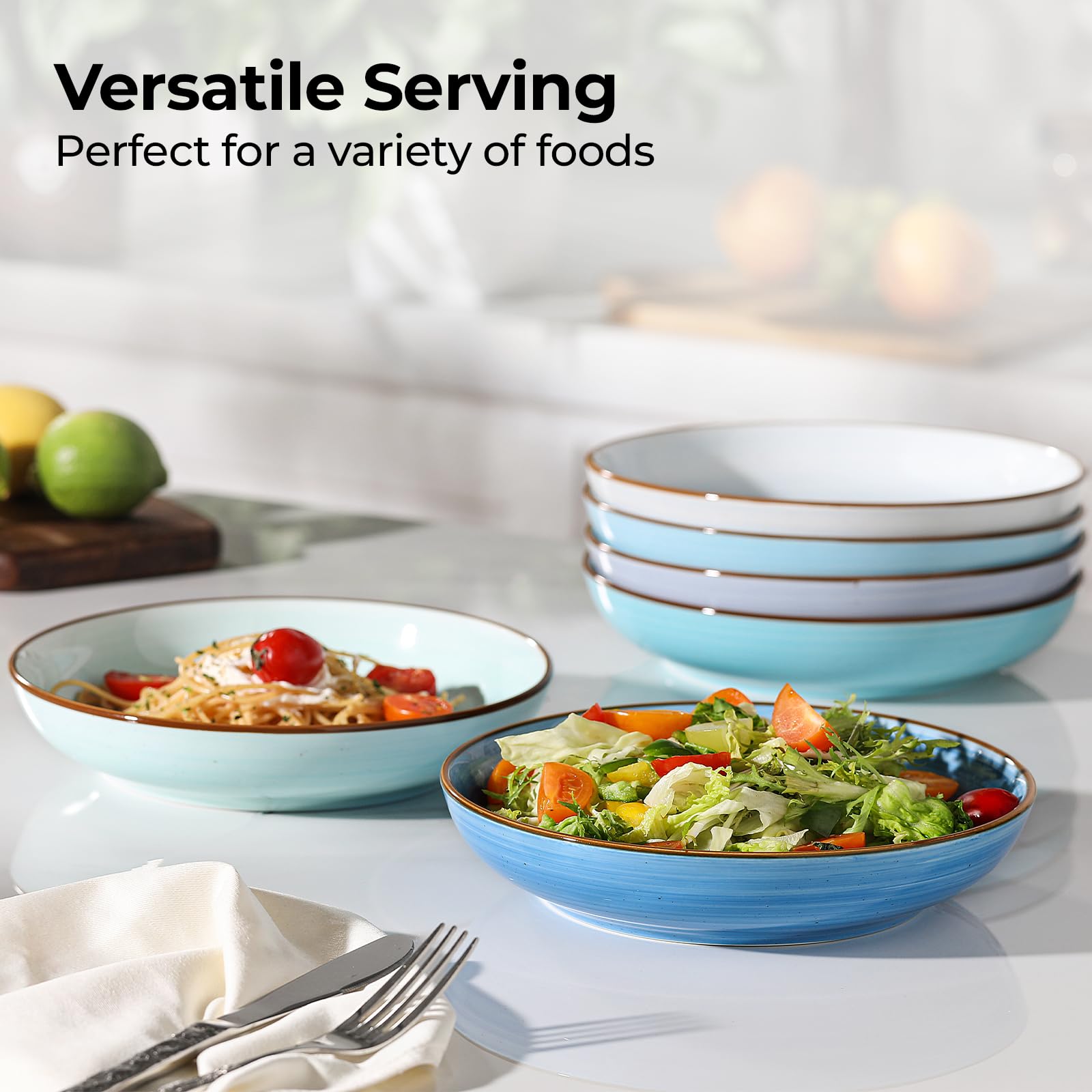YYHY 8.5-inch salad bowl ready for greens and toppings.