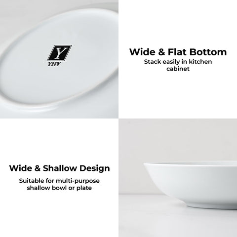Y YHY bowls are microwave safe for quick, convenient reheating.