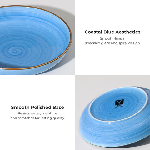 YYHY ceramic bowls are microwave and dishwasher safe for easy cleaning.