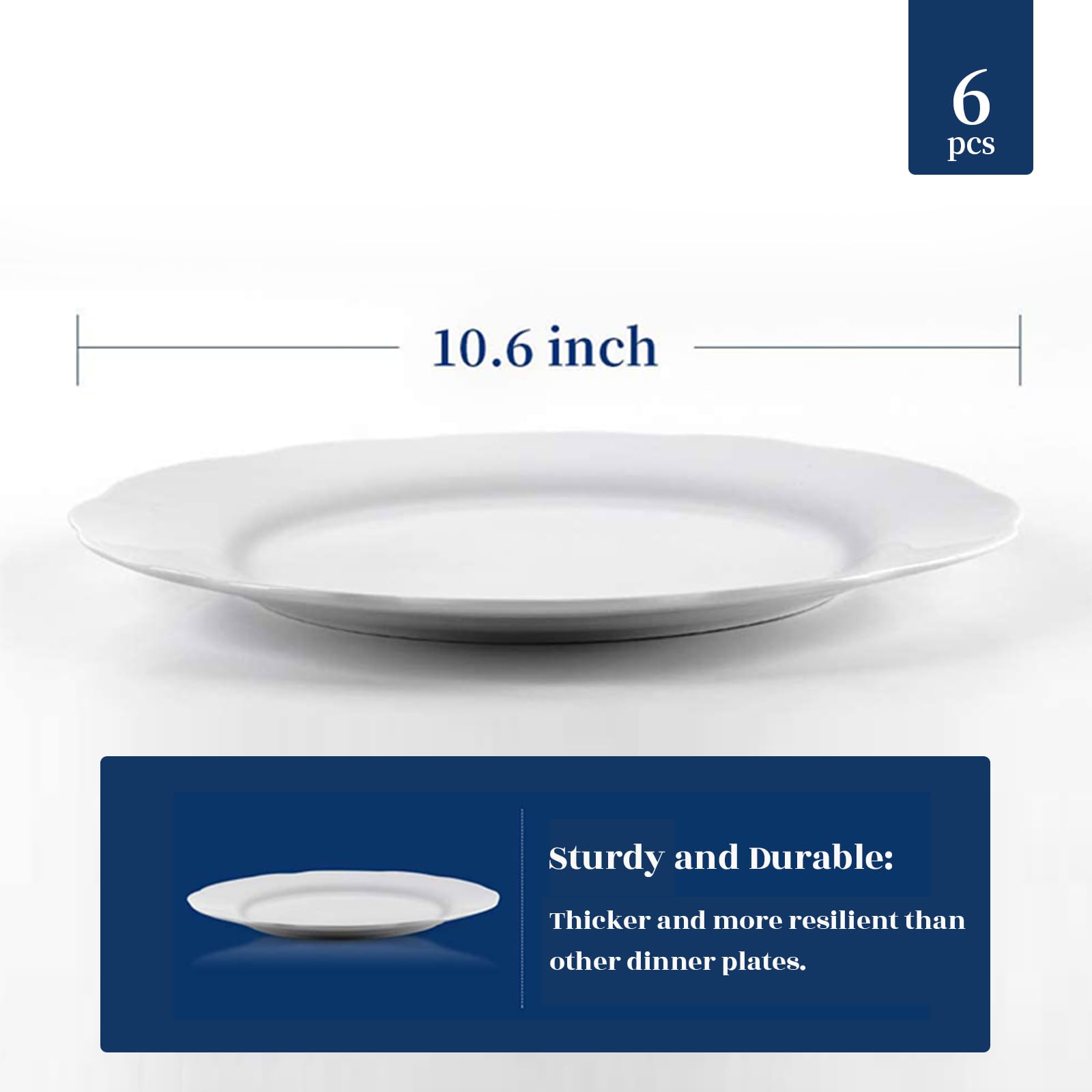 Y YHY plates shown in microwave and dishwasher safe context.