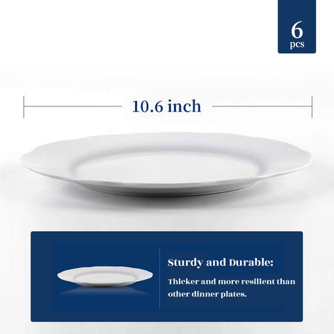 Y YHY plates shown in microwave and dishwasher safe context.