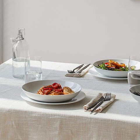 Y YHY six-piece set stacks compactly to save cabinet space.