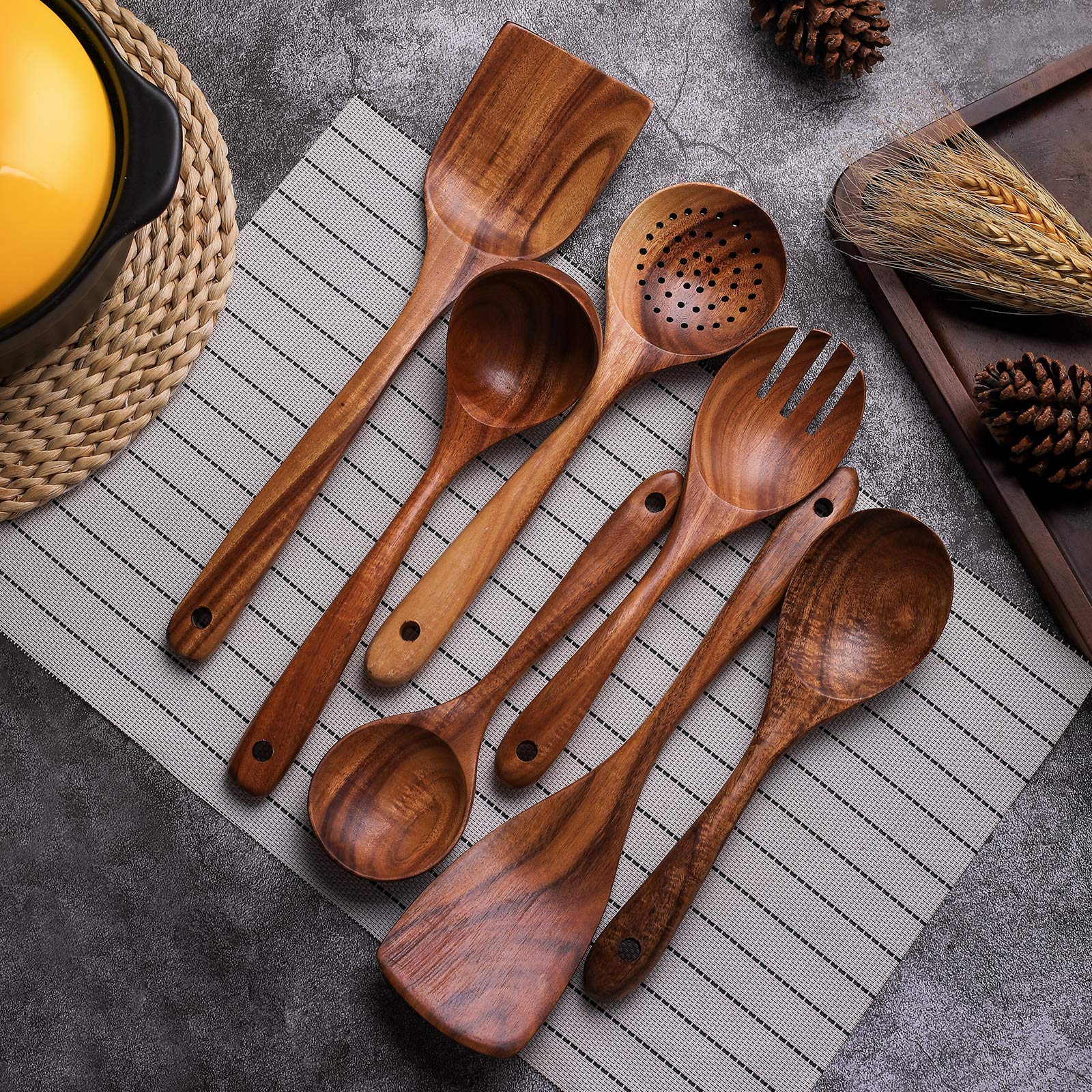 YYLTJR mixing spoon with smooth finish for even blending.