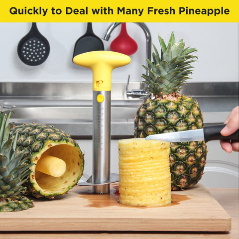 YYP pineapple cutter in outdoor picnic setup ready for fresh slices