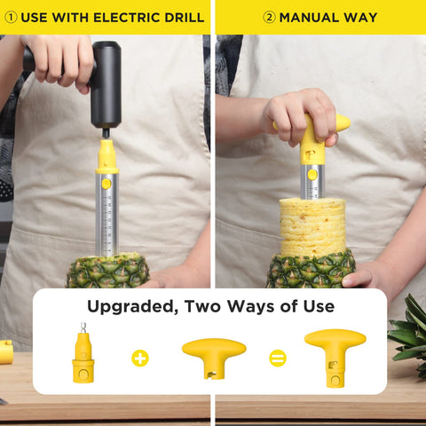 YYP pineapple cutter close-up of durable stainless steel blade for lasting use