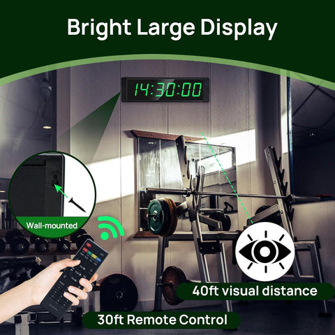 YZ Gym Timer Clock is compact and wireless for home gym setups.