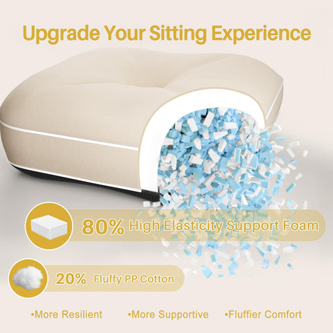 YZ HOME tufted cushion detail adds durability and prevents shifting.