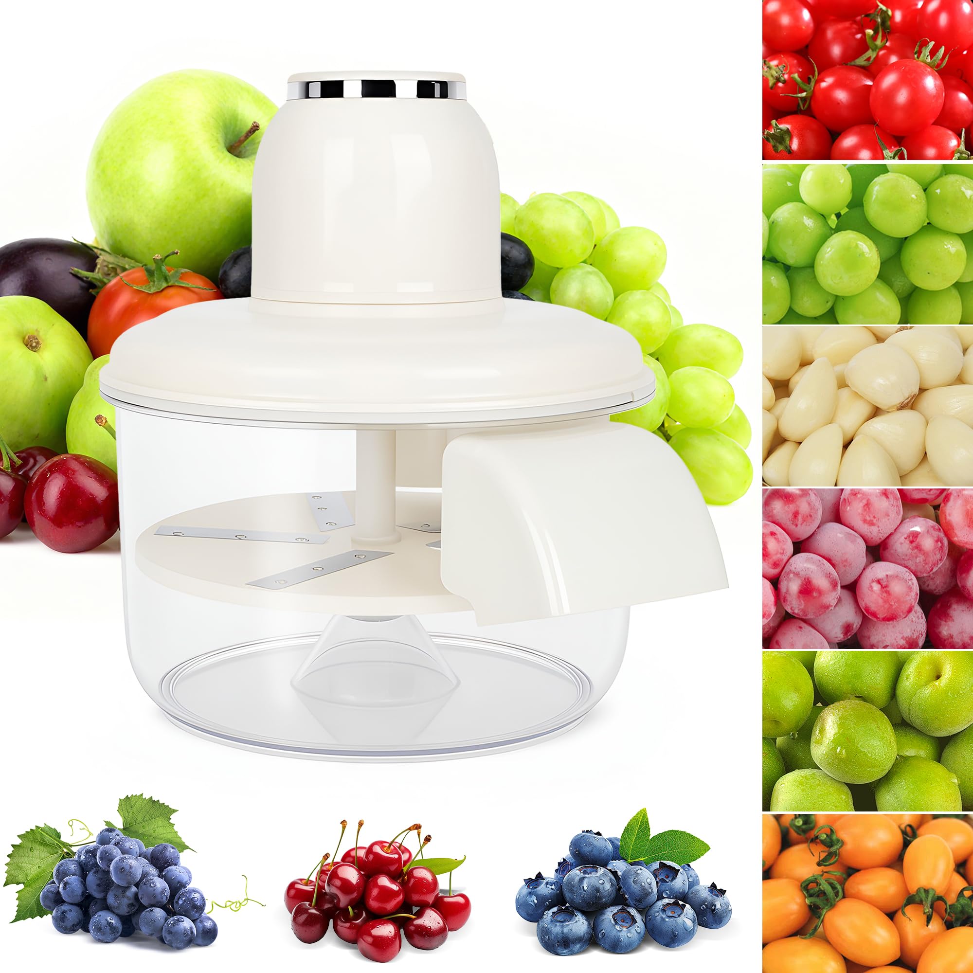 YZJSGOOD automatic grape peeler in action for quick fruit prep at home