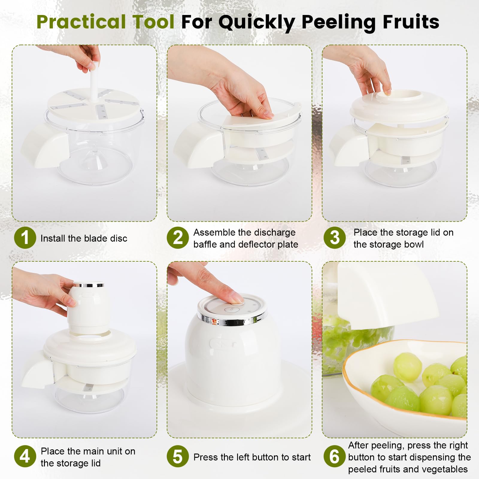 YZJSGOOD easy-clean removable parts rinsed under running water